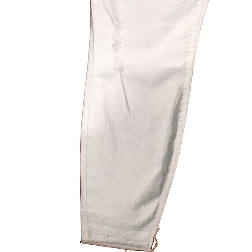 SPANX White High Rise Pull-On Skinny Legging Jeans Shape Stretch Denim Size- L - Picture 8 of 16